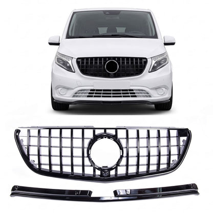 Sportgrill Hochglanz Schwarz passend für Mercedes Vito 2014-2019