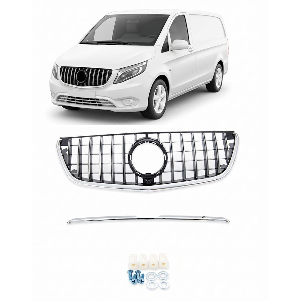 Chrom Sportgrill passend für Mercedes Vito W447 2014-2019