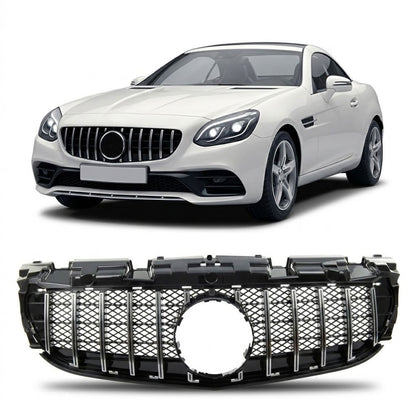 GT Kühlergrill Chrom & Schwarz passend für Mercedes SLC (R172) 2016-2020