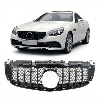 GT Hochglanz Schwarz Kühlergrill passend für Mercedes SLC R172 2016-2021
