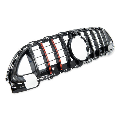 Kühlergrill GT Rot/Carbon-Optik passend für Mercedes C-Klasse W206 2021-heute