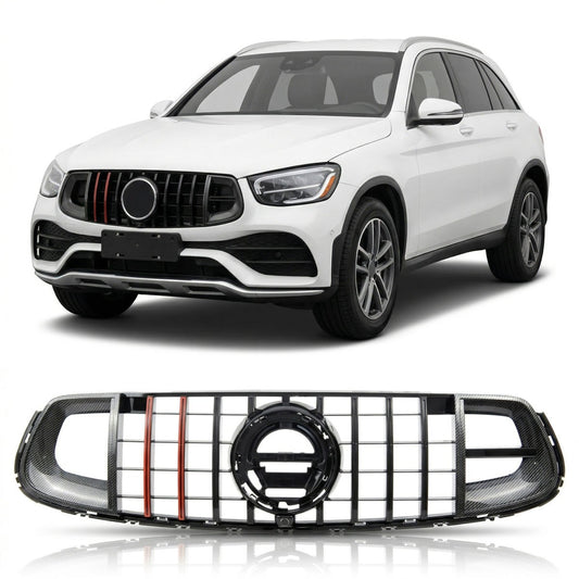 Panamericana GT Grill Carbon-Optik passend für Mercedes GLC X253 C253 2019-2022
