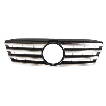 Sportgrill Hochglanz Schwarz & Chrom passend für Mercedes C-Klasse W203 2000-2007