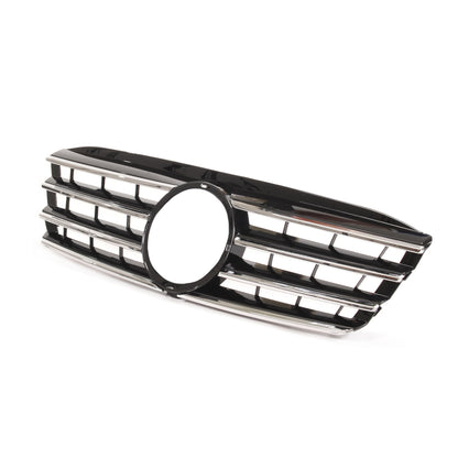 Sportgrill Hochglanz Schwarz & Chrom passend für Mercedes C-Klasse W203 2000-2007