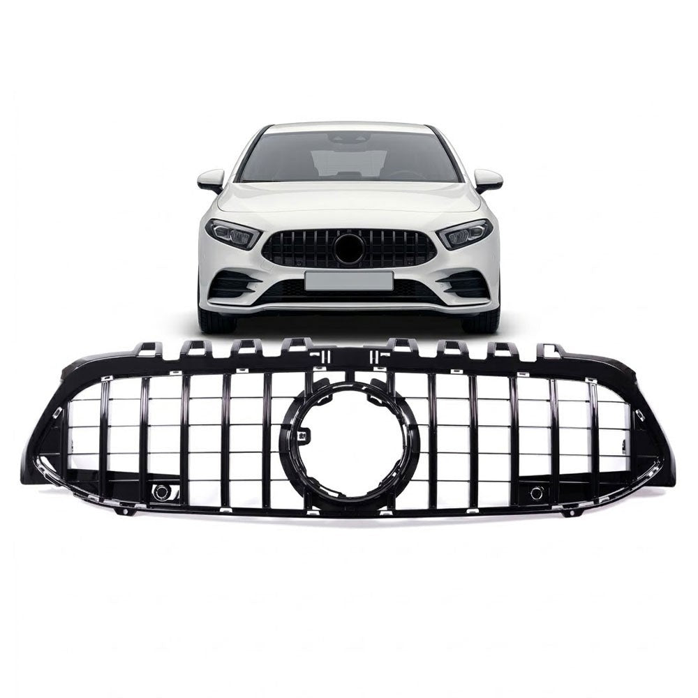 Grill GT Hochglanz Schwarz passend für Mercedes A-Klasse 2018-2023