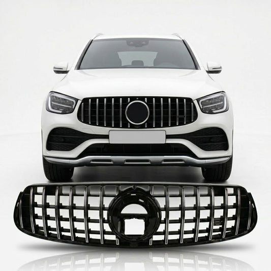 Kühlergrill Chrom Panamericana GT passend für Mercedes GLC X253 C253 2019-2022