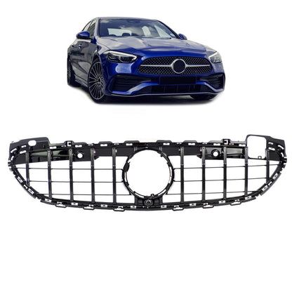 GT Hochglanz schwarzer Kühlergrill passend für Mercedes C-Klasse W206 S206 2021-heute