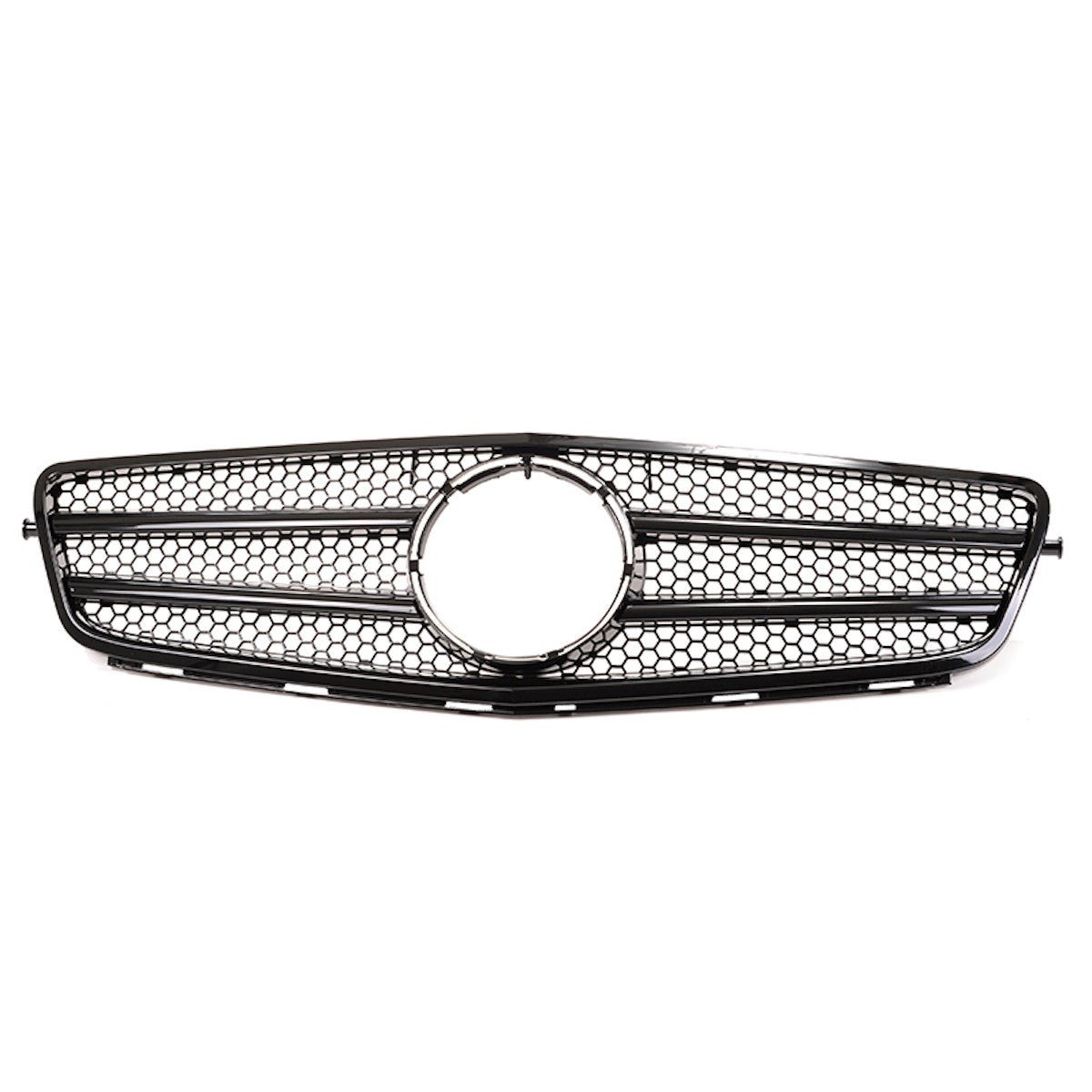 Frontgrill Hochglanz Schwarz passend für Mercedes C-Klasse W204 2007-2015