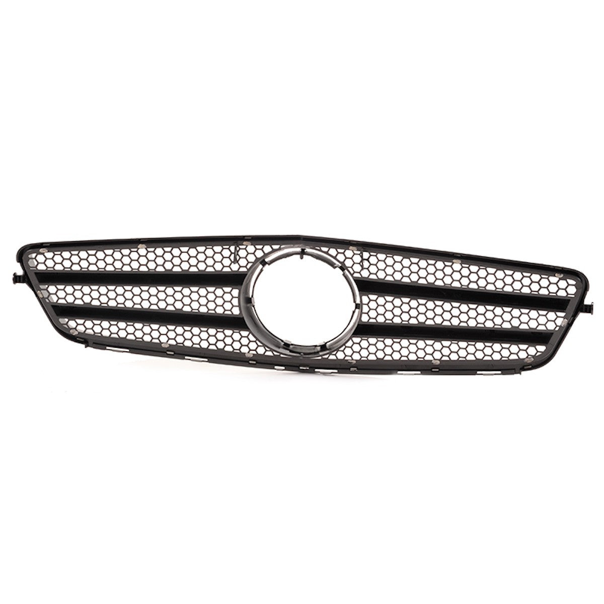 Frontgrill Hochglanz Schwarz passend für Mercedes C-Klasse W204 2007-2015
