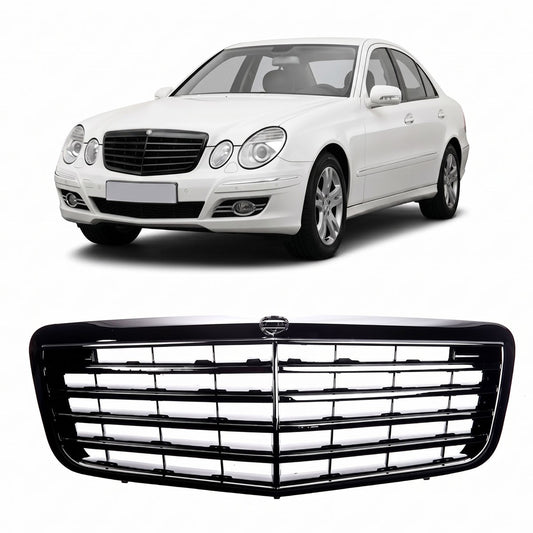 Frontgrill Schwarz passend für Mercedes E-Klasse W211 2006-2009