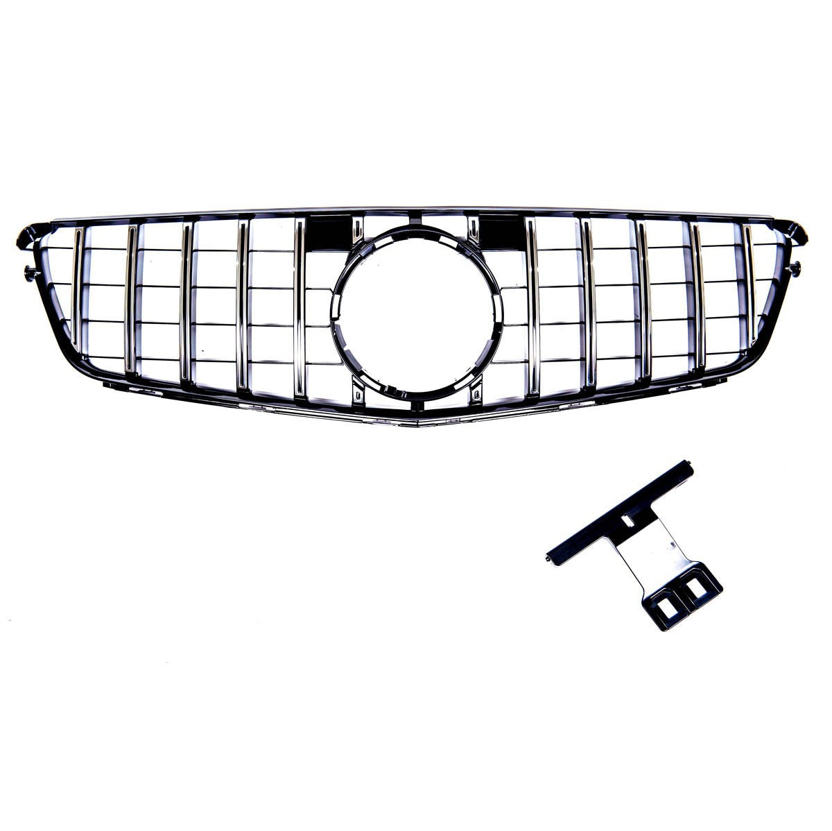 Chrom & Schwarz Frontgrill passend für Mercedes C-Klasse 2007-2015