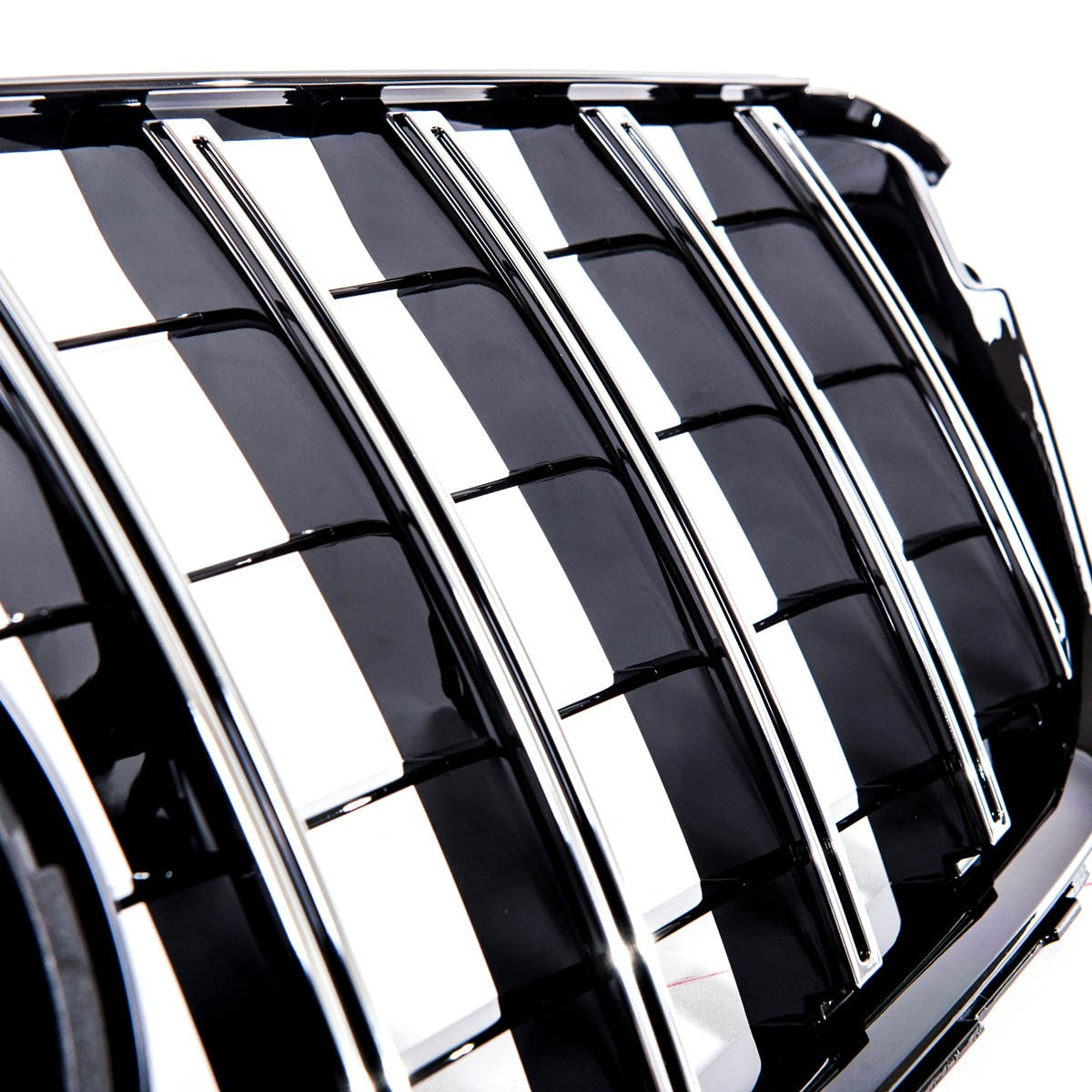 Chrom & Schwarz Frontgrill passend für Mercedes C-Klasse 2007-2015