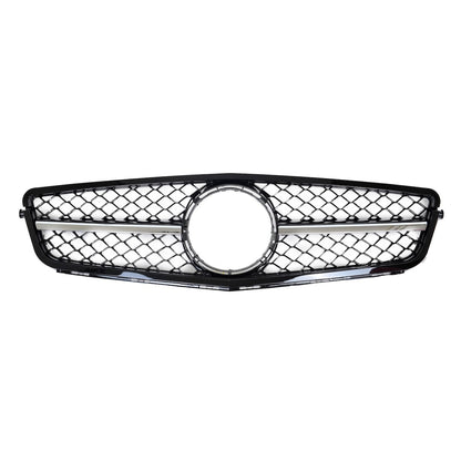 Grill Hochglanz Schwarz Chrom passend für Mercedes C-Klasse W204 2007-2015