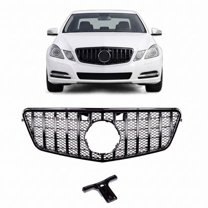 Frontgrill Panamericana GT Hochglanz Schwarz passend für Mercedes E-Klasse W212 09-13