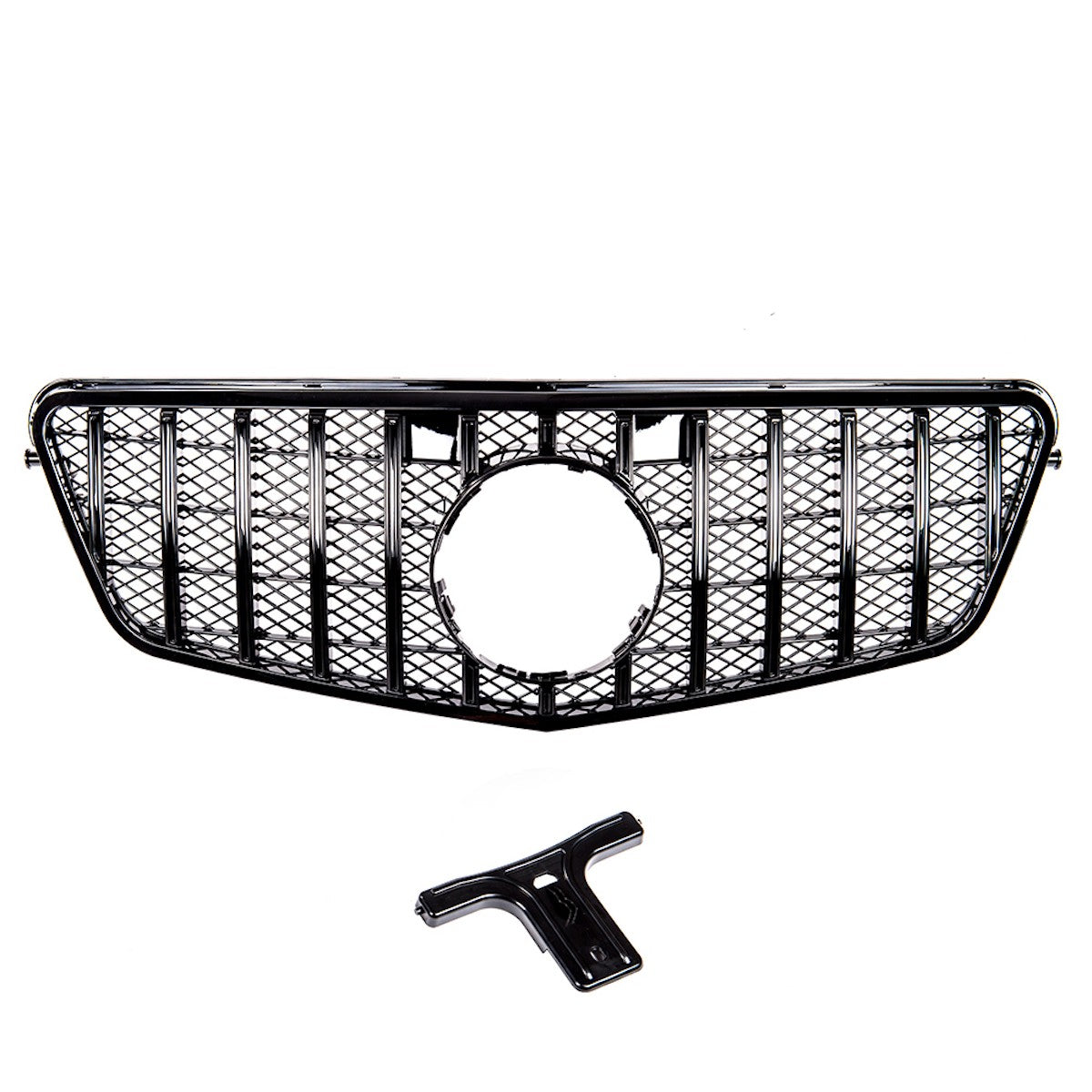 Frontgrill Panamericana GT Hochglanz Schwarz passend für Mercedes E-Klasse W212 09-13