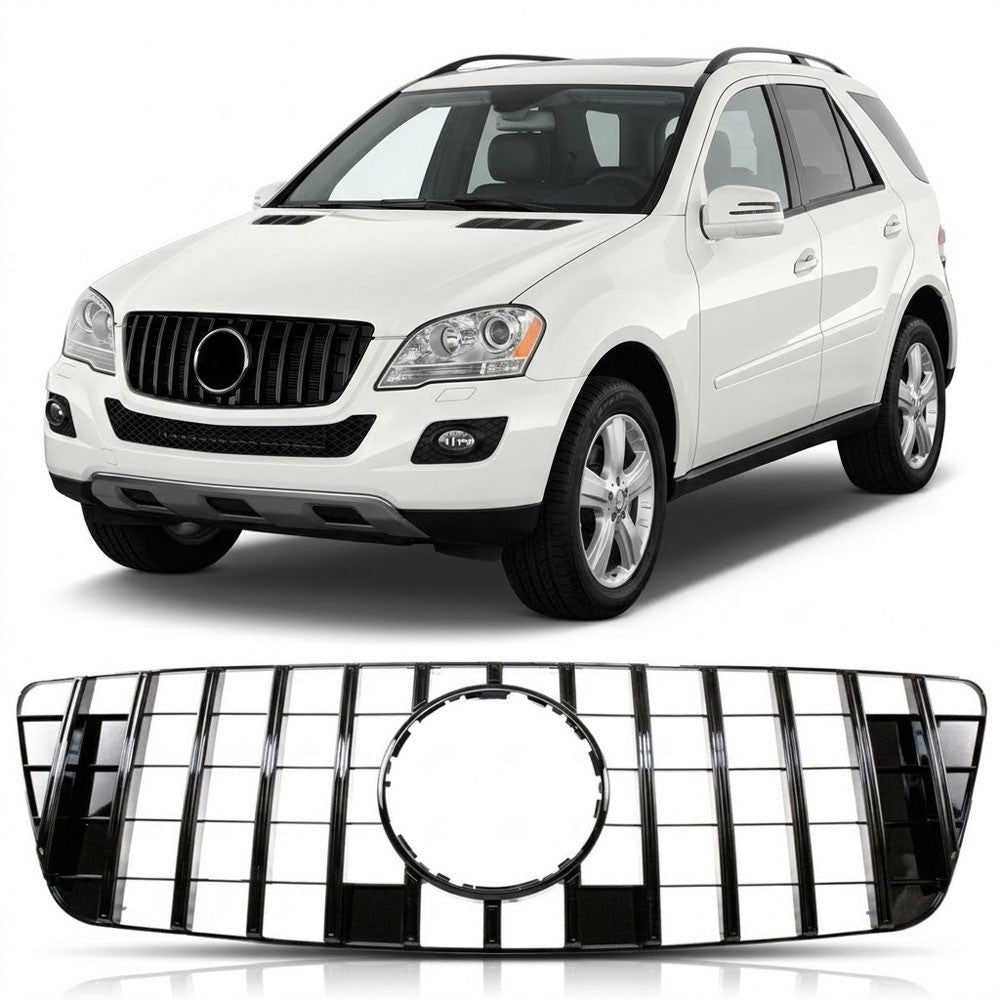 Sportgrill Hochglanz Schwarz passend für Mercedes M-Klasse W164 2009-2012