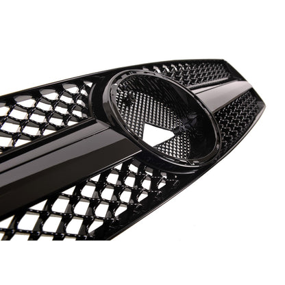 Kühlergrill Hochglanz Schwarz passend für Mercedes SL R129 1989-2001