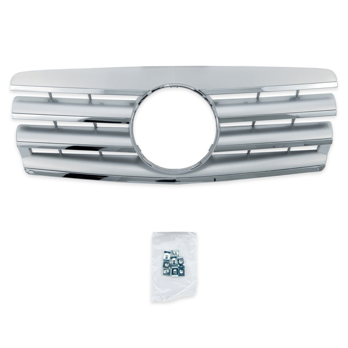 Sportgrill Chrom & Silber passend für Mercedes C-Klasse W203 2000-2007