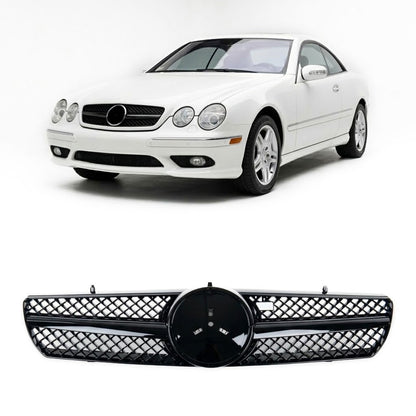 Sportgrill Hochglanz Schwarz passend für Mercedes CL-Klasse C215 Coupé 1999-2006