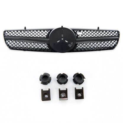 Sportgrill Hochglanz Schwarz passend für Mercedes CL-Klasse C215 Coupé 1999-2006
