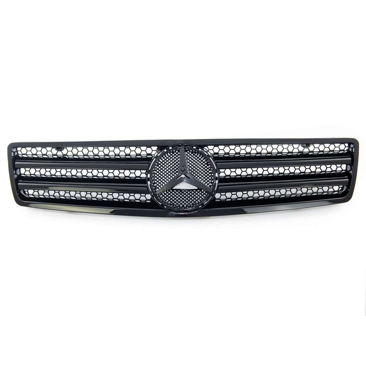 Frontgrill Hochglanz Schwarz passend für Mercedes SL R129 1989-2001