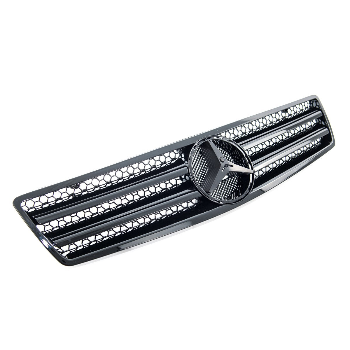 Frontgrill Hochglanz Schwarz passend für Mercedes SL R129 1989-2001