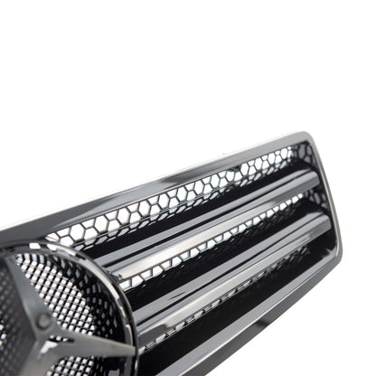 Frontgrill Hochglanz Schwarz passend für Mercedes SL R129 1989-2001