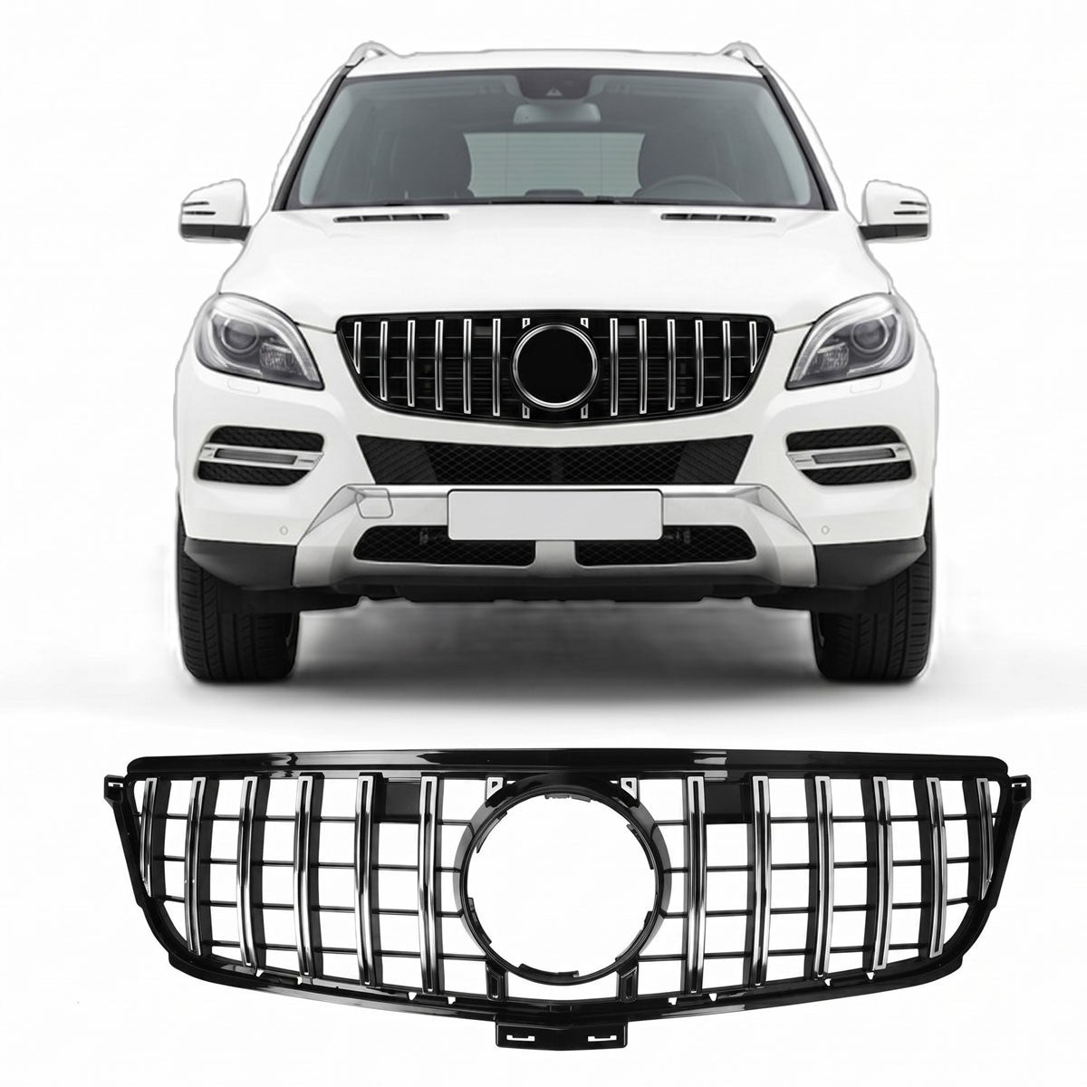 Frontgrill Chrom passend für Mercedes ML-Klasse W166 2011-2015