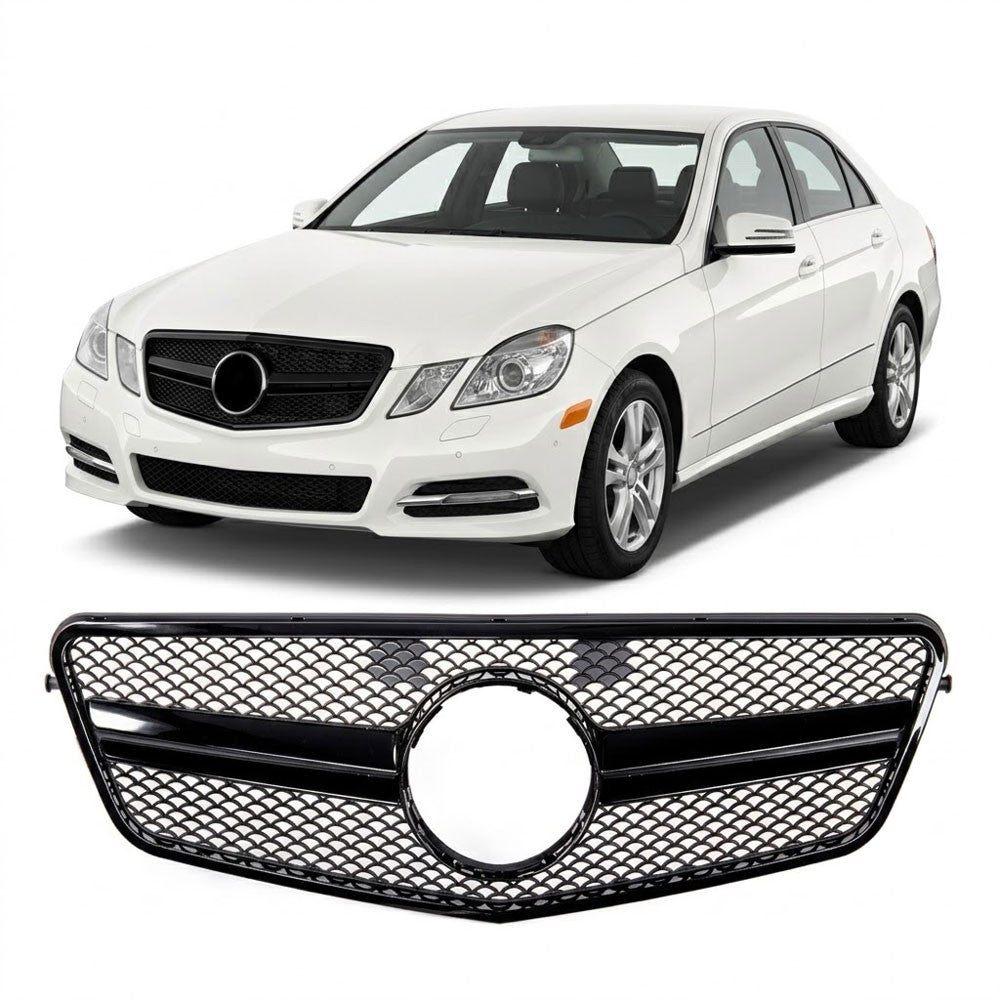 Sportgrill Schwarz passend für Mercedes E-Klasse W212 S212 2009-2013