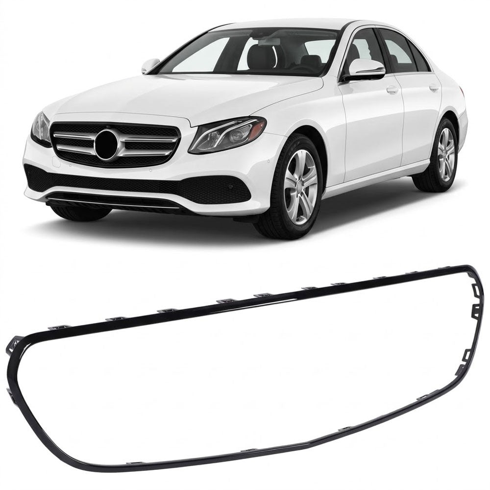 Sportgrill Rahmen Hochglanz Schwarz passend für Mercedes E-Klasse 2016-2020