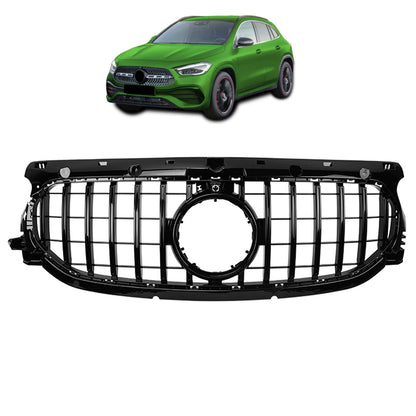 Kühlergrill Hochglanz Schwarz Panamericana GT passend für Mercedes GLA H247 2020-2023