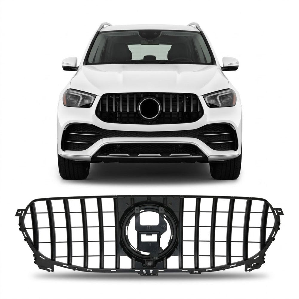 Kühlergrill Hochglanz Schwarz passend für Mercedes GLE W167 C167 2019-2023