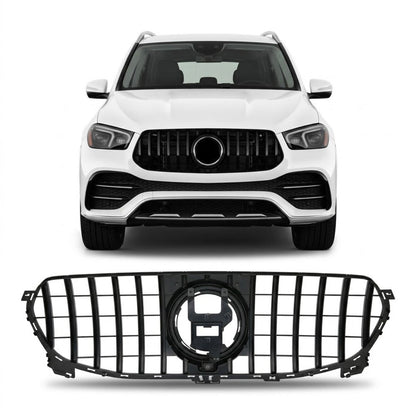 Kühlergrill Hochglanz Schwarz passend für Mercedes GLE W167 C167 2019-2023