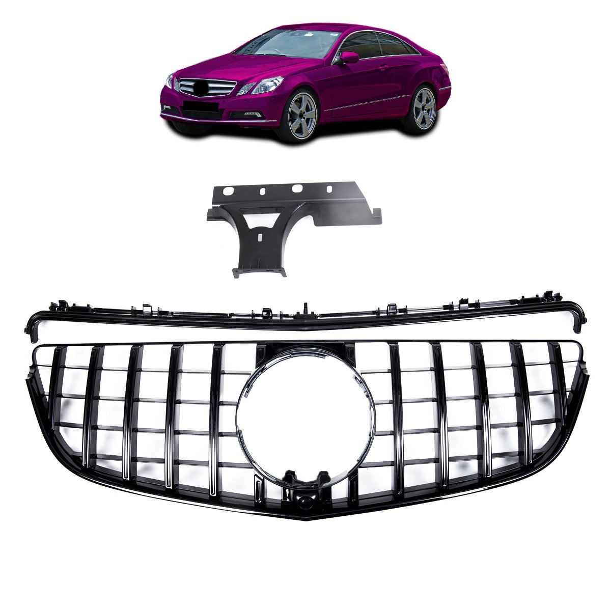Frontgrill Panamericana GT passend für Mercedes E-Klasse C207 2013-2017