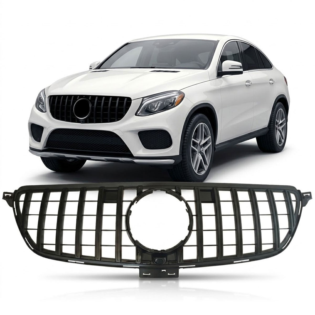 Kühlergrill Panamericana GT Hochglanz Schwarz passend für Mercedes GLE Coupé C292 15-19