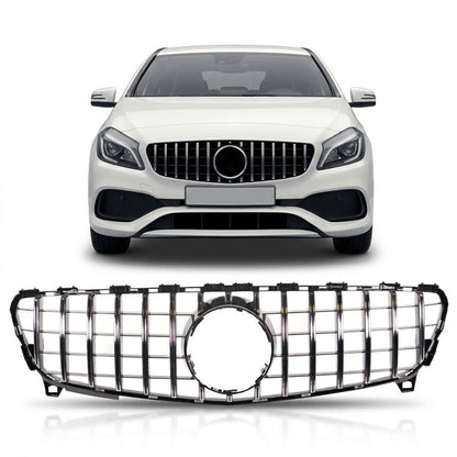 Kühlergrill Panamericana GT Chrom passend für Mercedes A-Klasse W176 2015-2018