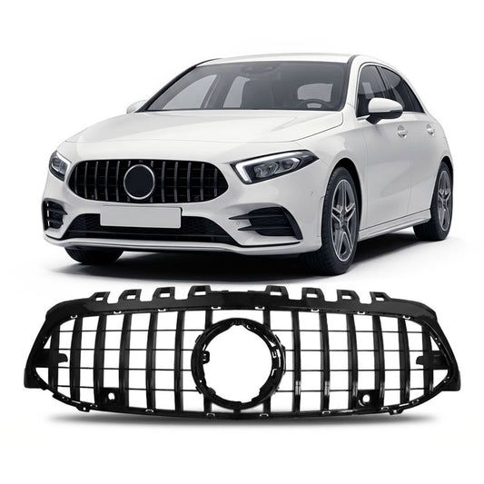 Kühlergrill Hochglanz Schwarz passend für Mercedes A-Klasse W177 V177 2018-2023