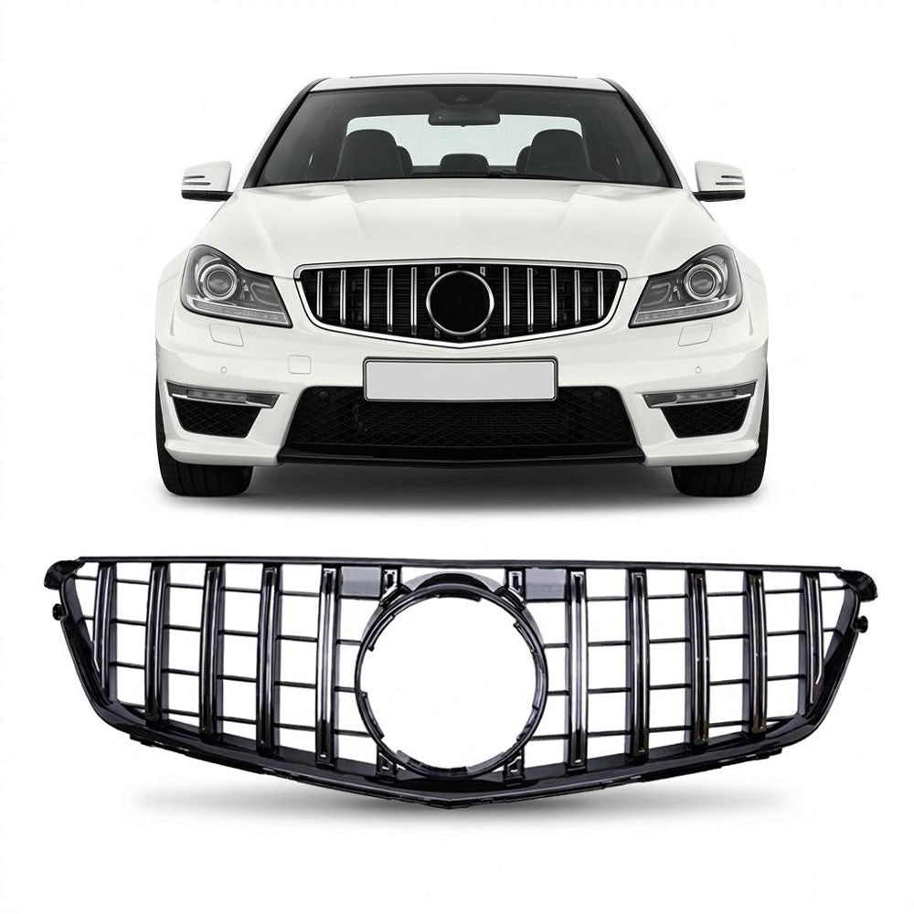 Kühlergrill Chrom Panamericana GT passend für Mercedes C-Klasse W204 2007-2015