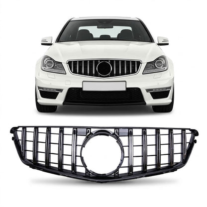 Kühlergrill Chrom Panamericana GT passend für Mercedes C-Klasse W204 2007-2015