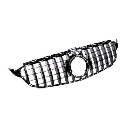 Kühlergrill Hochglanz Schwarz Panamericana GT passend für Mercedes C-Klasse W205 2018-2021
