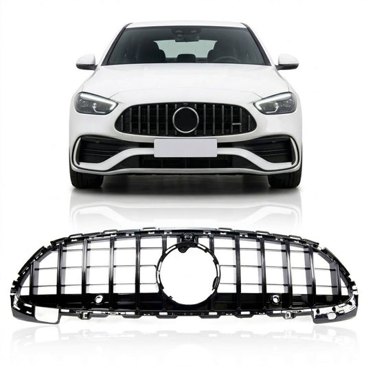 Kühlergrill Panamericana GT Hochglanz Schwarz passend für Mercedes C-Klasse W206 2021-