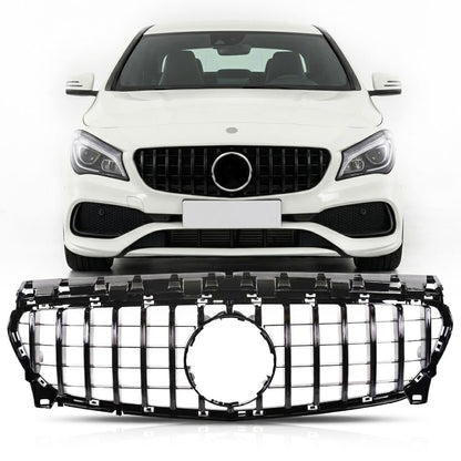 Kühlergrill Hochglanz Schwarz Panamericana GT passend für Mercedes CLA C117 2016-2019
