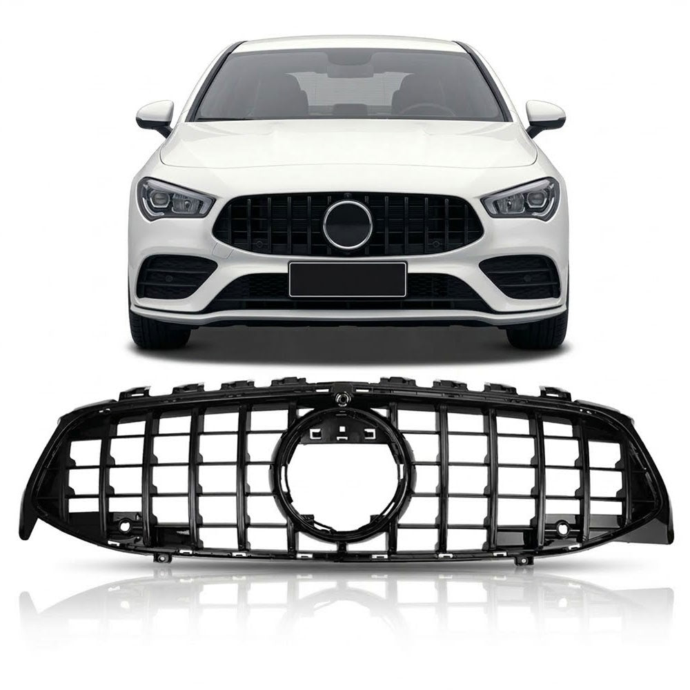 Kühlergrill Hochglanz Schwarz Panamericana GT passend für Mercedes CLA C118 2019-2023