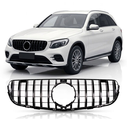 Grill Hochglanz Schwarz Panamericana GT passend für Mercedes GLC X253 C253 2015-2019