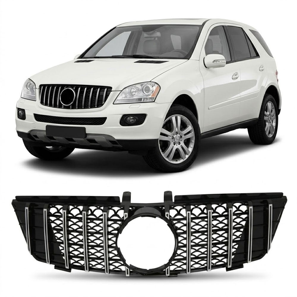 Kühlergrill Chrom Panamericana GT passend für Mercedes ML W164 2005-2008