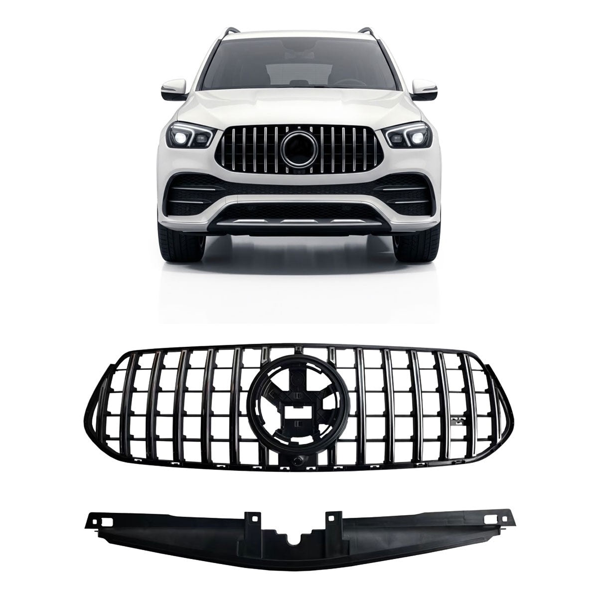 Kühlergrill Chrom Panamericana GT passend für Mercedes GLE W167 SUV 2023-