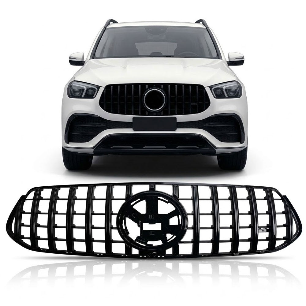 Kühlergrill Panamericana GT Hochglanz Schwarz passend für Mercedes GLE W167 2023+