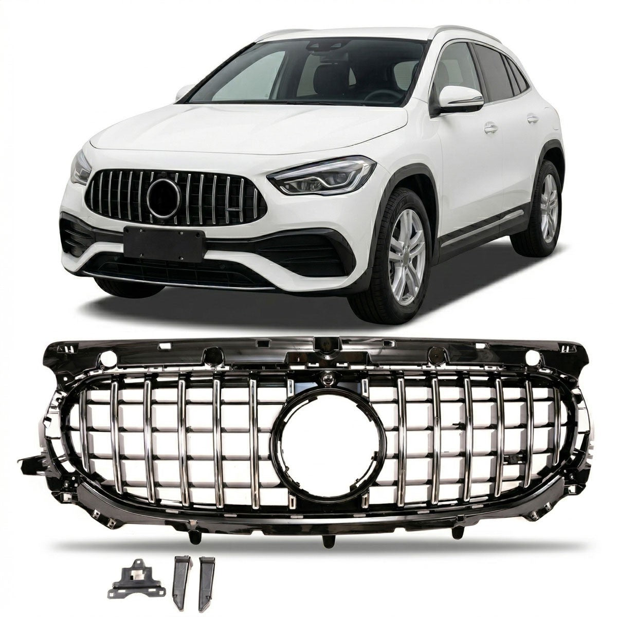 Kühlergrill Chrom Panamericana GT passend für Mercedes GLA H247 2023+