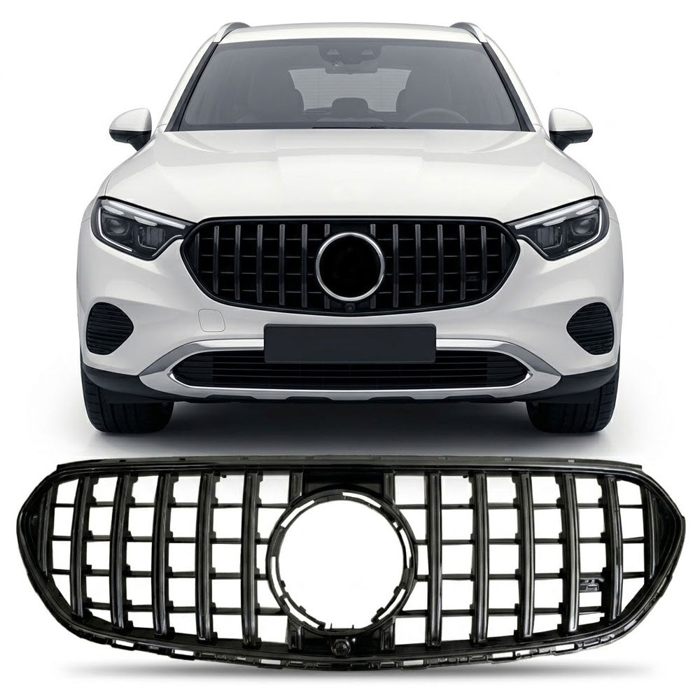 Kühlergrill Panamericana GT Hochglanz Schwarz passend für Mercedes GLC X254 2023+