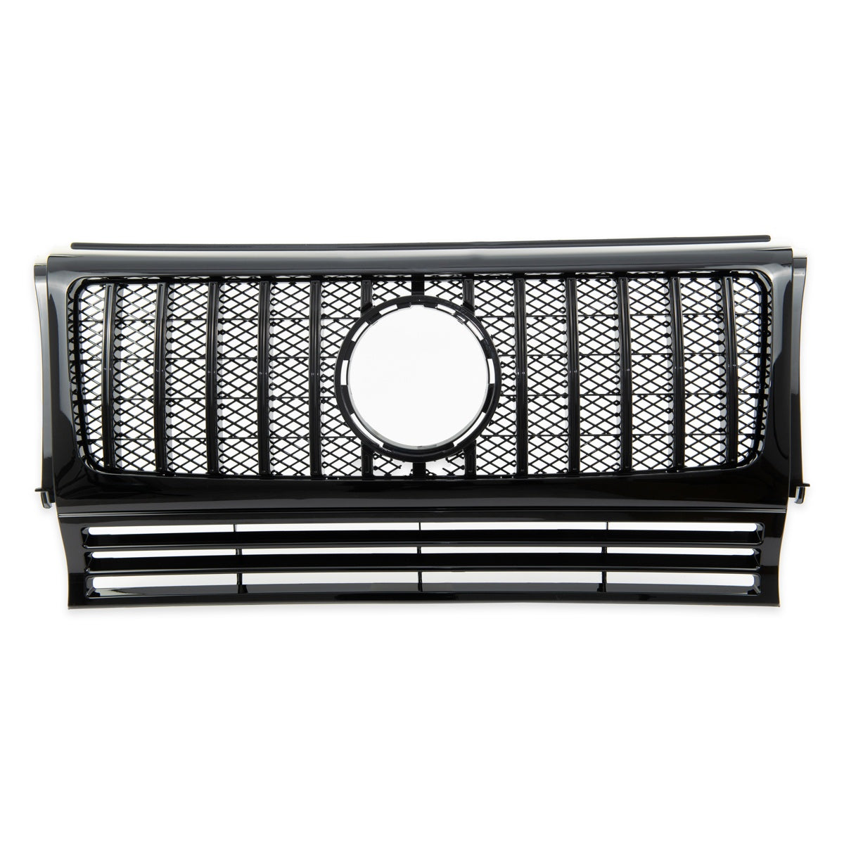 Sportgrill GT Hochglanz Schwarz Chrom passend für MERCEDES G-Klasse (W463) 1990-2018 Panamericana